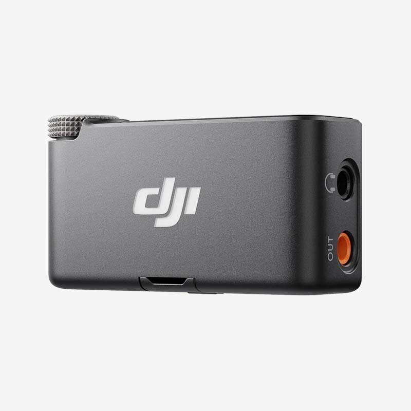 DJI Mic 2 – A compact and wireless microphone system featuring dual-channel recording, noise cancellation, and a sleek charging case for professional audio capture.