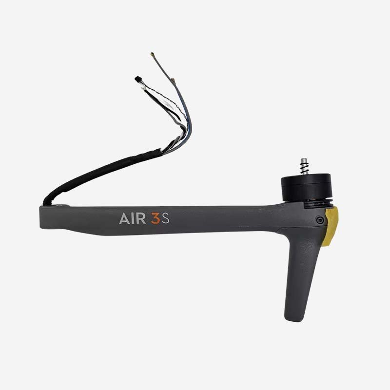 Close-up view of the DJI Air 3S Front Left Arm Module – lightweight, durable drone arm replacement part for DJI Air 3S.